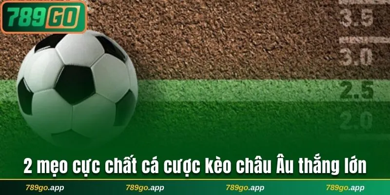2 mẹo cực chất cá cược kèo châu Âu thắng lớn