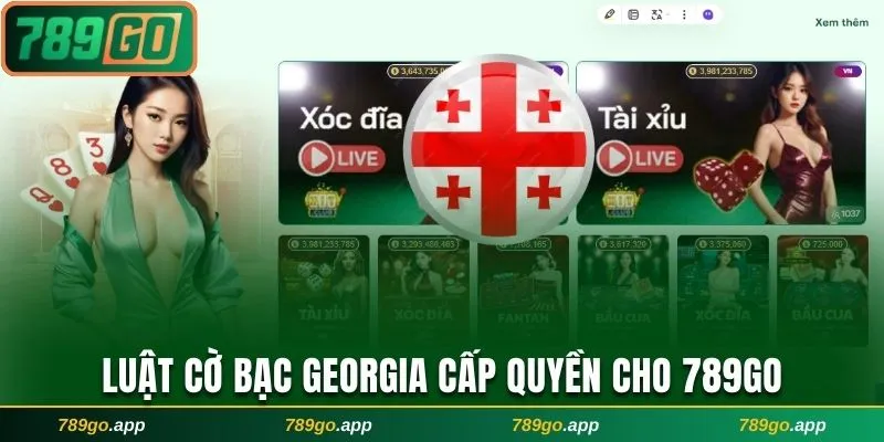 Giấy phép hoạt động 789Go về luật cờ bạc Georgia
