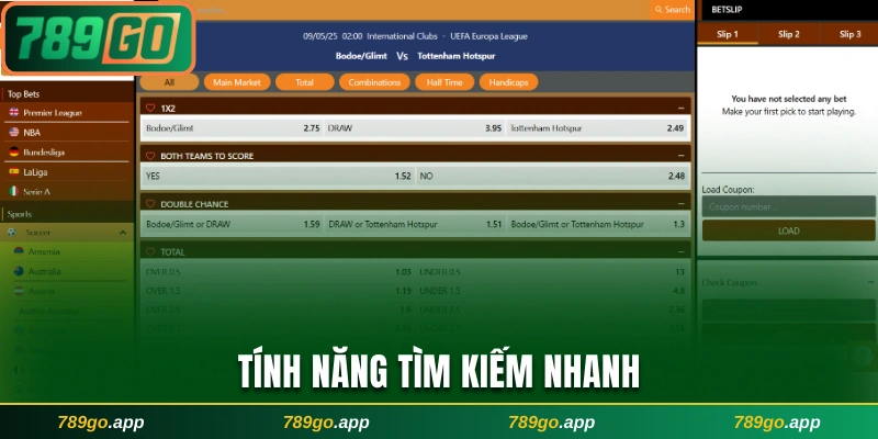 Tính năng tìm kiếm nhanh