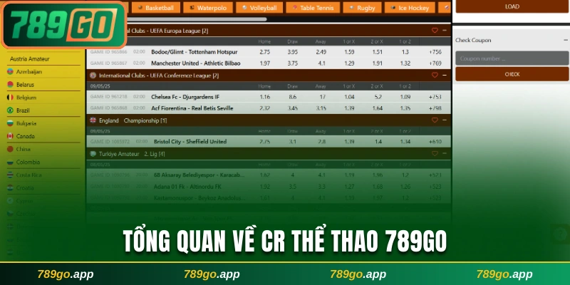 Tổng quan về CR thể thao 789Go
